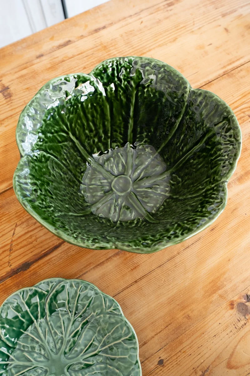 Ensaladera Honda Grande Hoja De Col