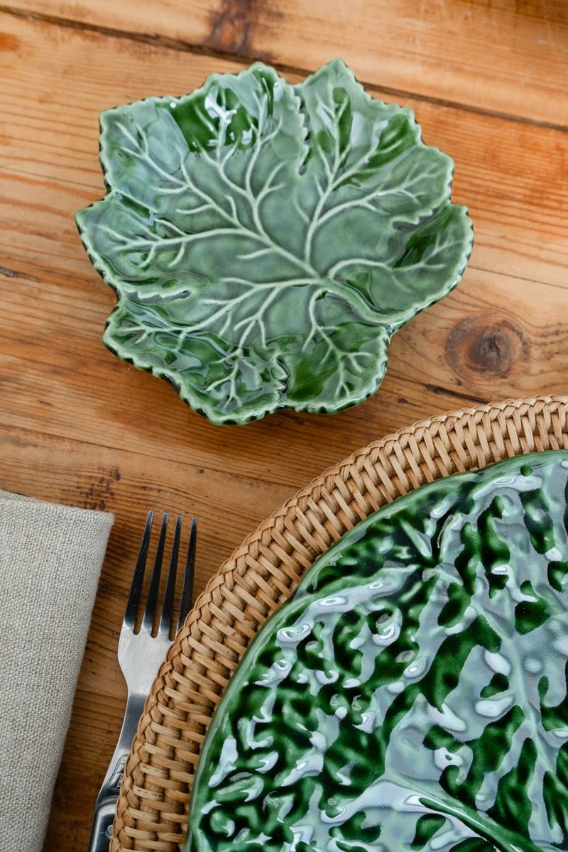 Plato De Pan Hoja De Parra