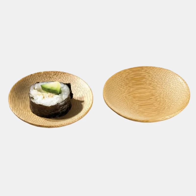 Mini plato redondo bambú ø6 x 1 cm - 144 Uds.