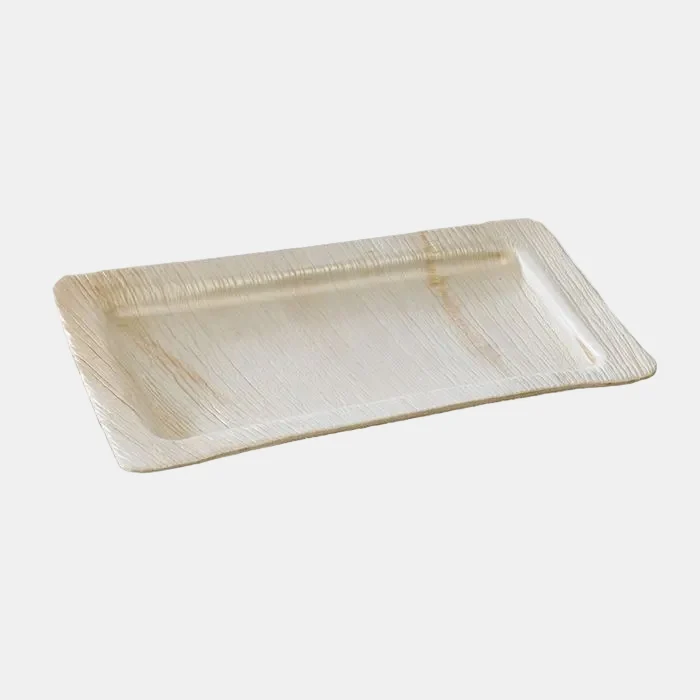 Bandeja hoja de palma. 28.5 x 18 x 1.5 cm - 100 ud