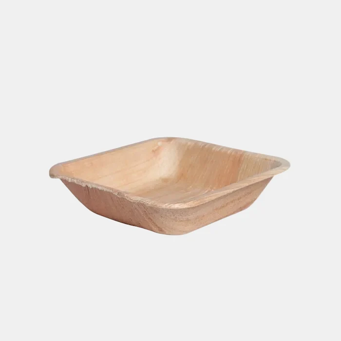Bowl cuadrado de hoja de palma. Varias medidas - 100 Ud.