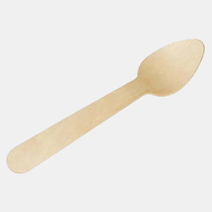 Cuchara de madera biodegradable 11 cm - 3000 Uds.