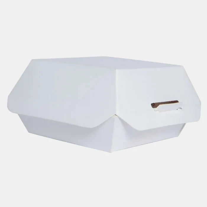 Caja pequeña hamburguesa. 9.5 x 9.5 x 5 cm - 500 Uds.