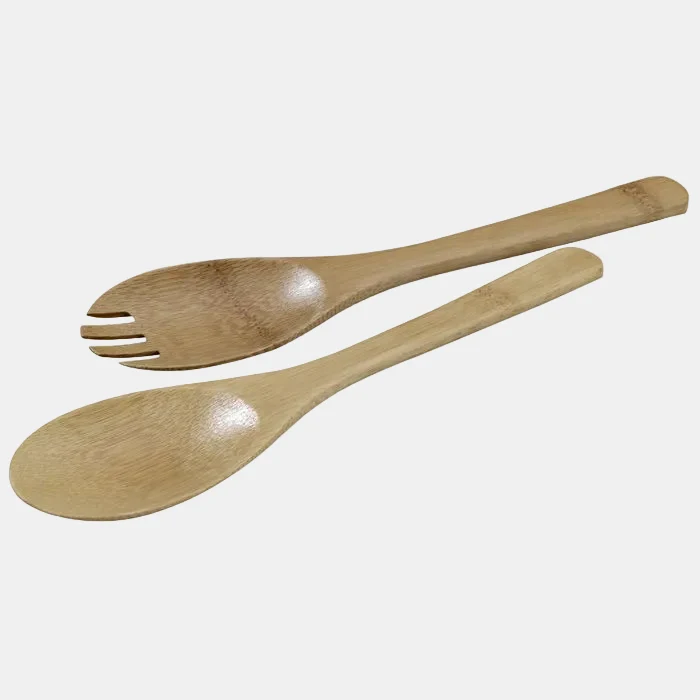 Set de dos cubiertos de bambú. 25 cm - 50 Uds..