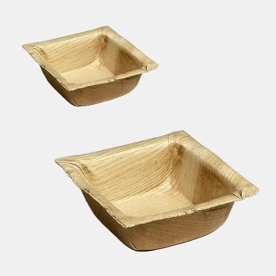 Mini bowl hoja de palma Bali. 7 x 7 cm - 600 Uds.