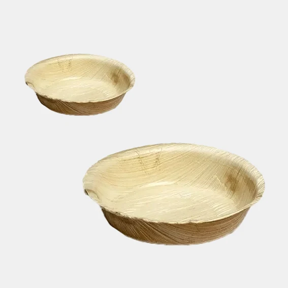 Bowl redondo Bali de hoja de palma. ø12 x 3 cm - 200 Uds.