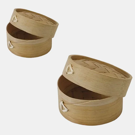 Vaporera, recipiente de bambú para cocinar al vapor. ø7 x 5 cm 88ml - 200 Uds.
