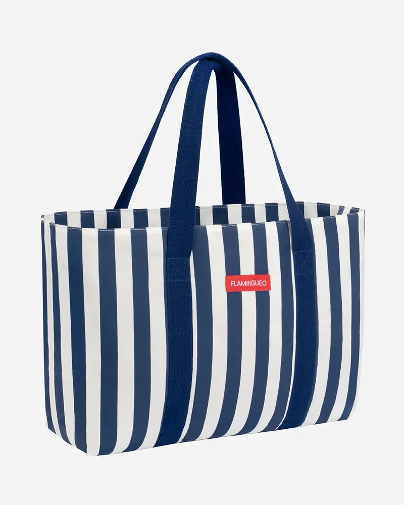 BOLSO PLAYA GRANDE AZUL CON CREMALLERA FLAMINGUEO