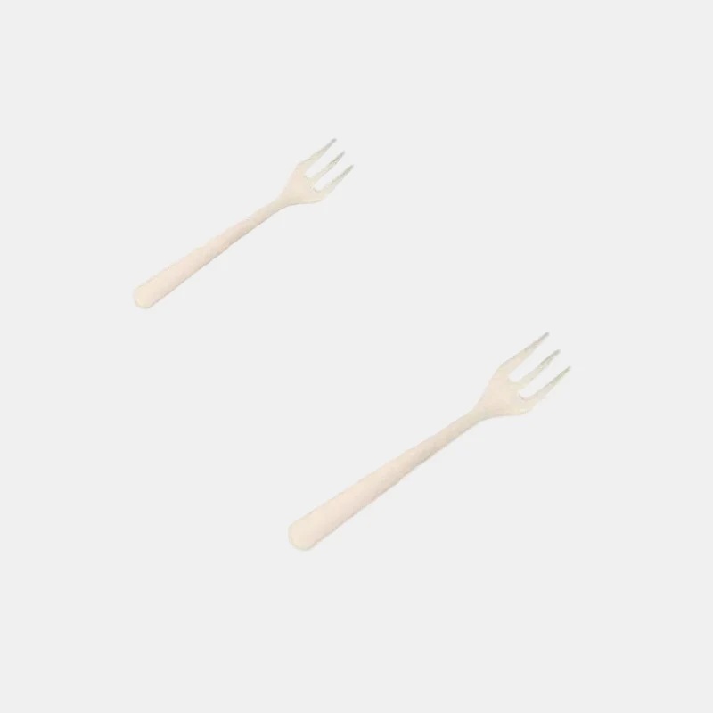 Mini Tenedor CPLA blanco. 10 cm - 250 Uds