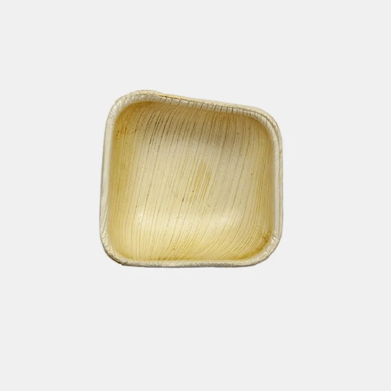 Bowl cuadrado de palmera biodegradable. 63 x 60 cm. 50 ml - 480 uds.
