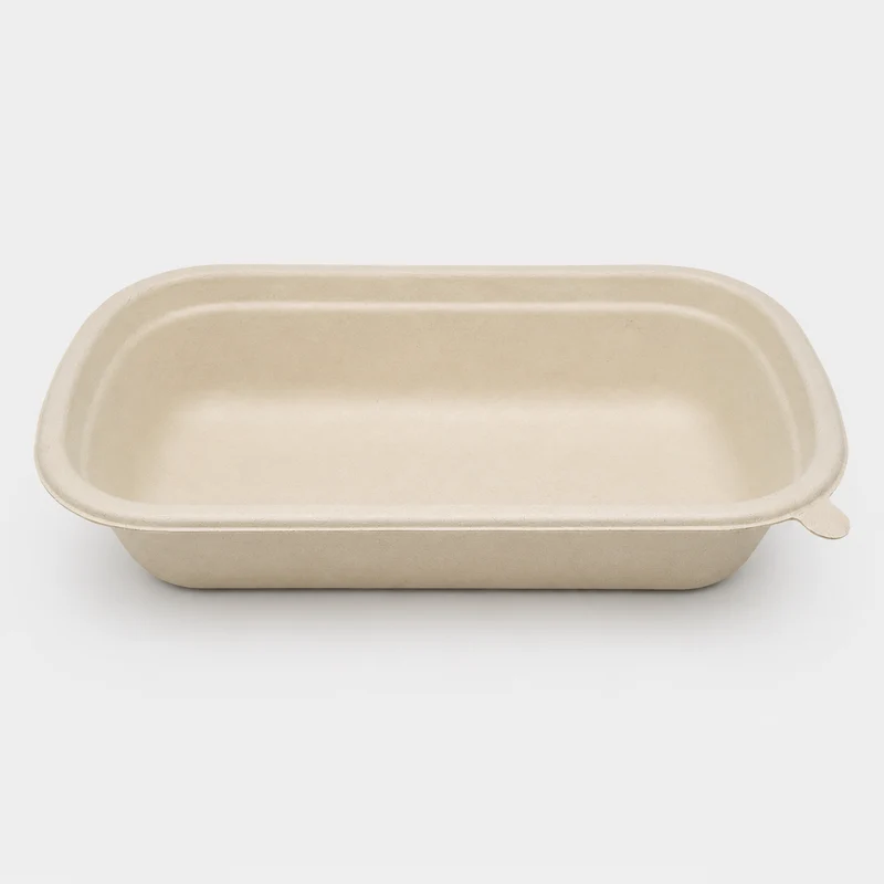 Envase de fibra de trigo. 23 x 13.5 x 6.5 cm. 1.000 ml - 500 Uds