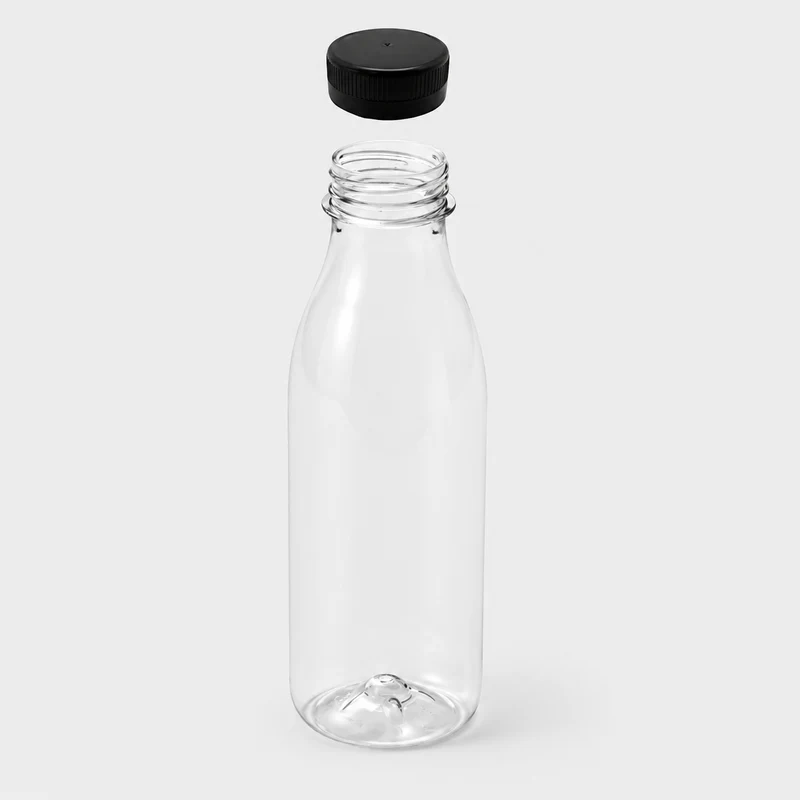 Botella redonda PET con tapón pre-enroscado incluido 250ml - 288 Uds.