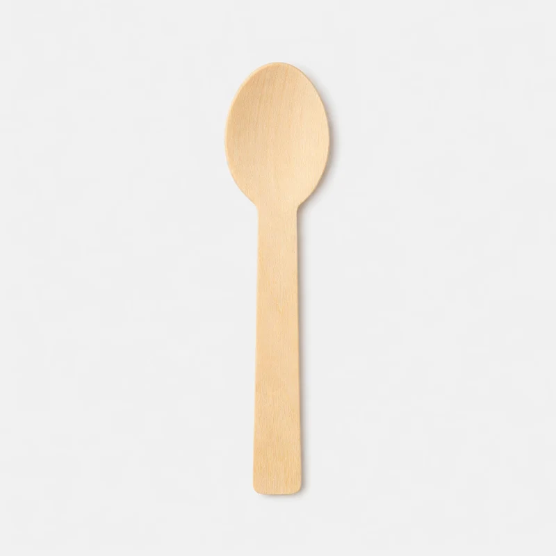 Mini cuchara de bambu. 10 cm - 1200 uds.