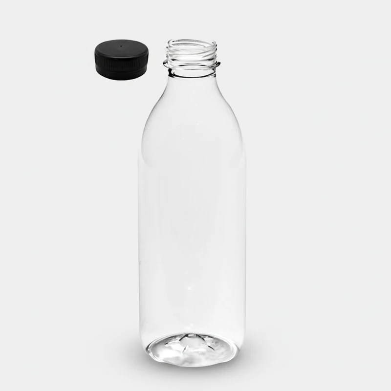 Botella redonda PET con tapón incluido. 500 ml - 135 Uds.