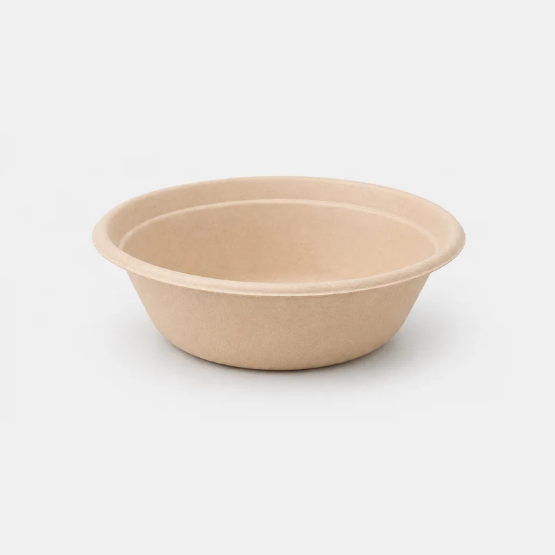 Ensaladera de caña de azúcar. ø20.4 x 7 cm. 1200 ml - 500 Uds.