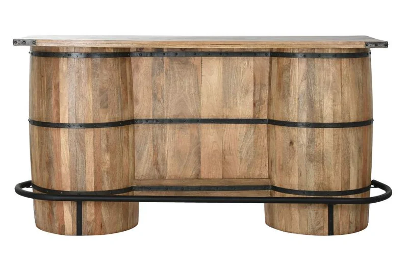 MUEBLE BAR MANGO METAL 180X60X100 BARRIL