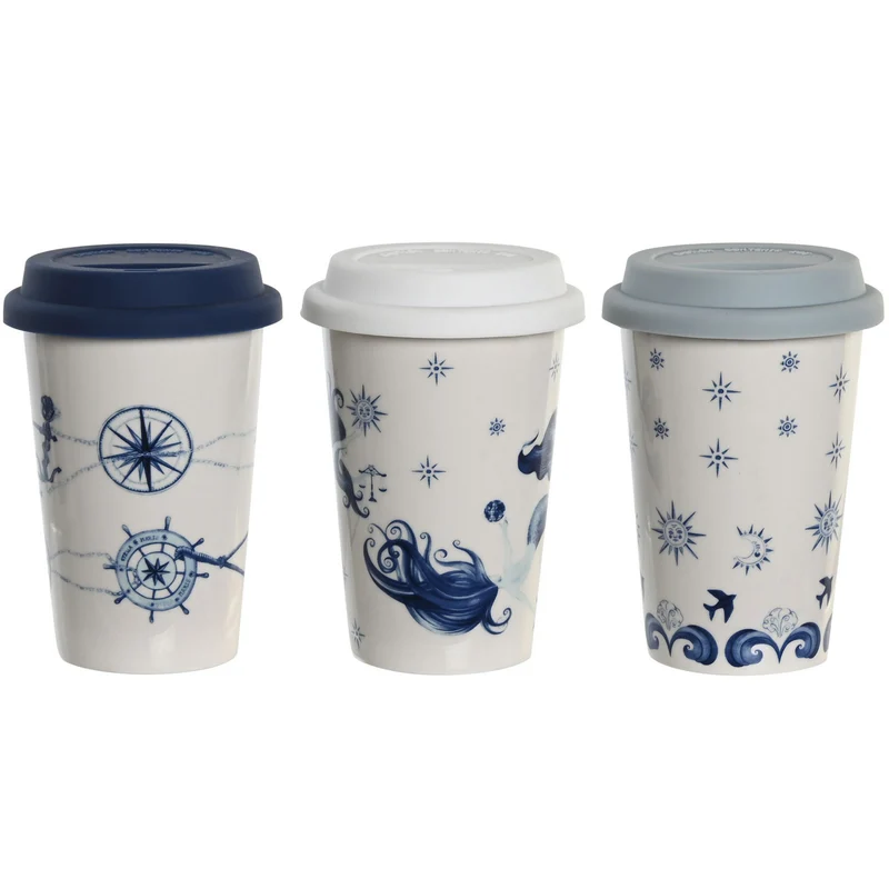 MUG PORCELANA SILICONA 400ML SURTIDO
