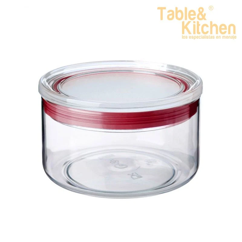 BOTE COCINA 0,5L TRANSP-ROJO TATAY