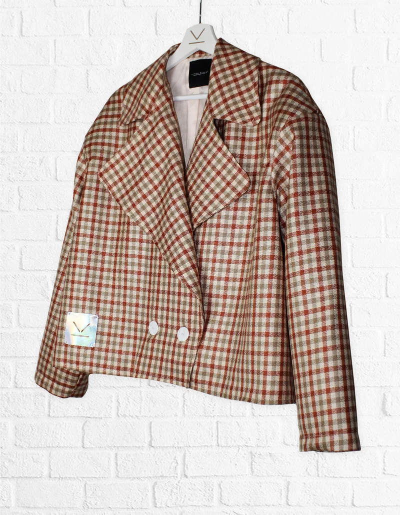 CHEKED BLAZER BY VITOR DIAS
