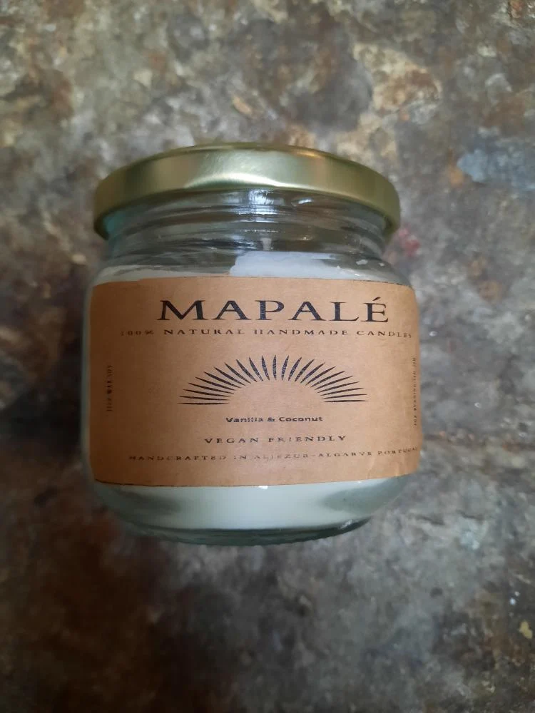 VELA VAINILLA Y COCO. MAPALÉ