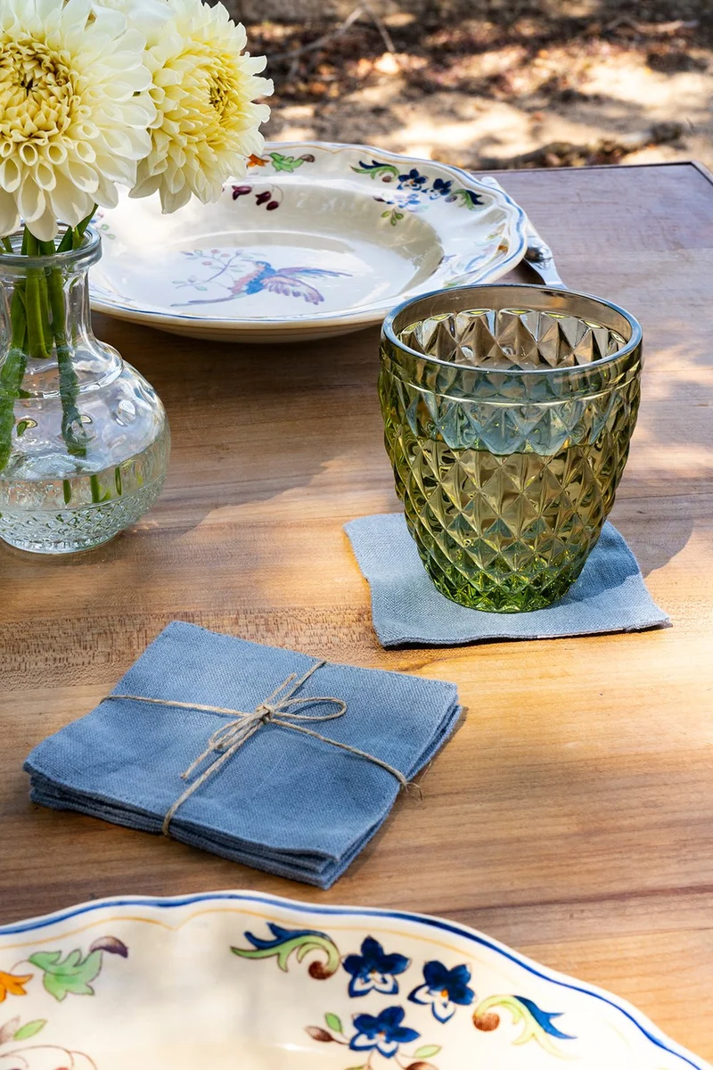 Set De Cuatro Posavasos De Lino