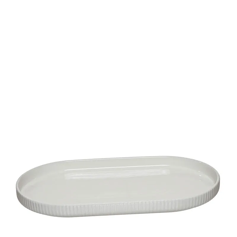 BANDEJA OVALADA PORCELANA 36CM