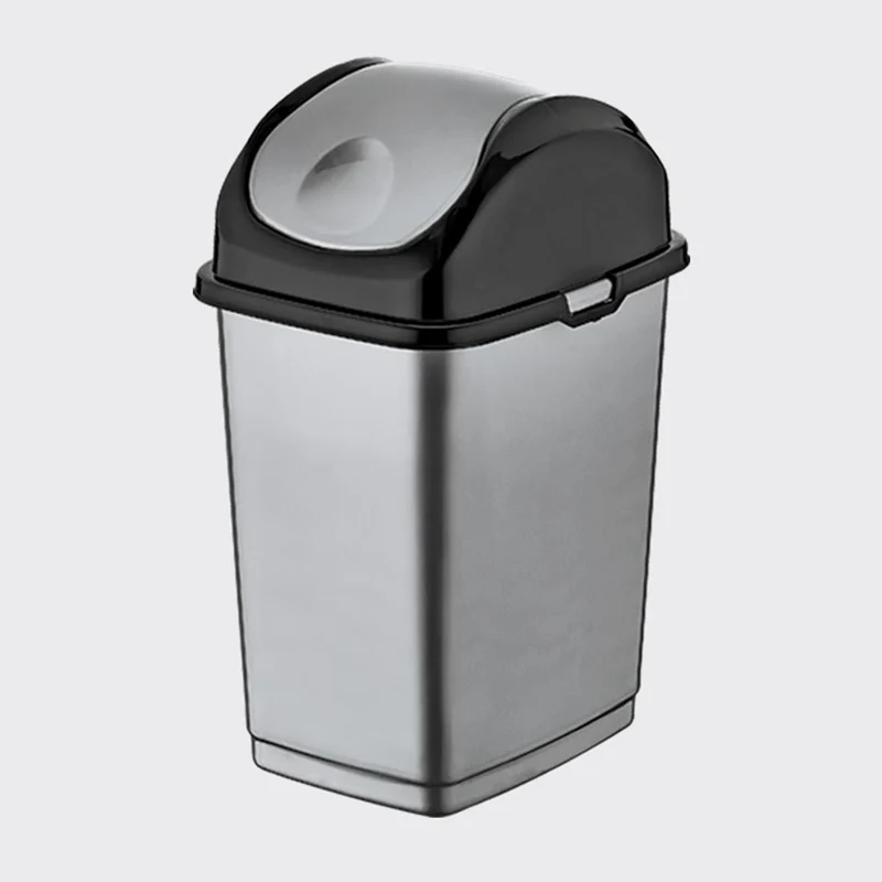 Balde do Lixo MUNDUS Cinza 35L