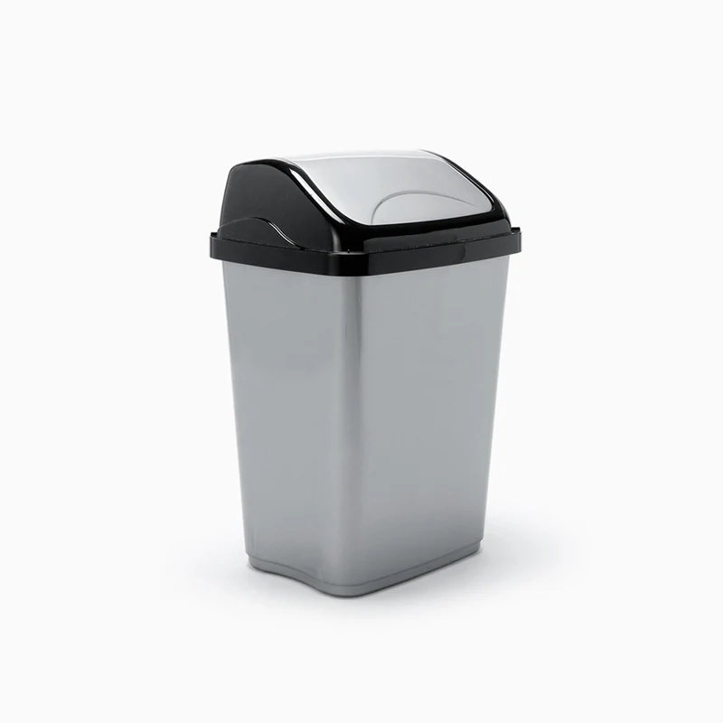 Balde do Lixo SILVER Cinza 5L