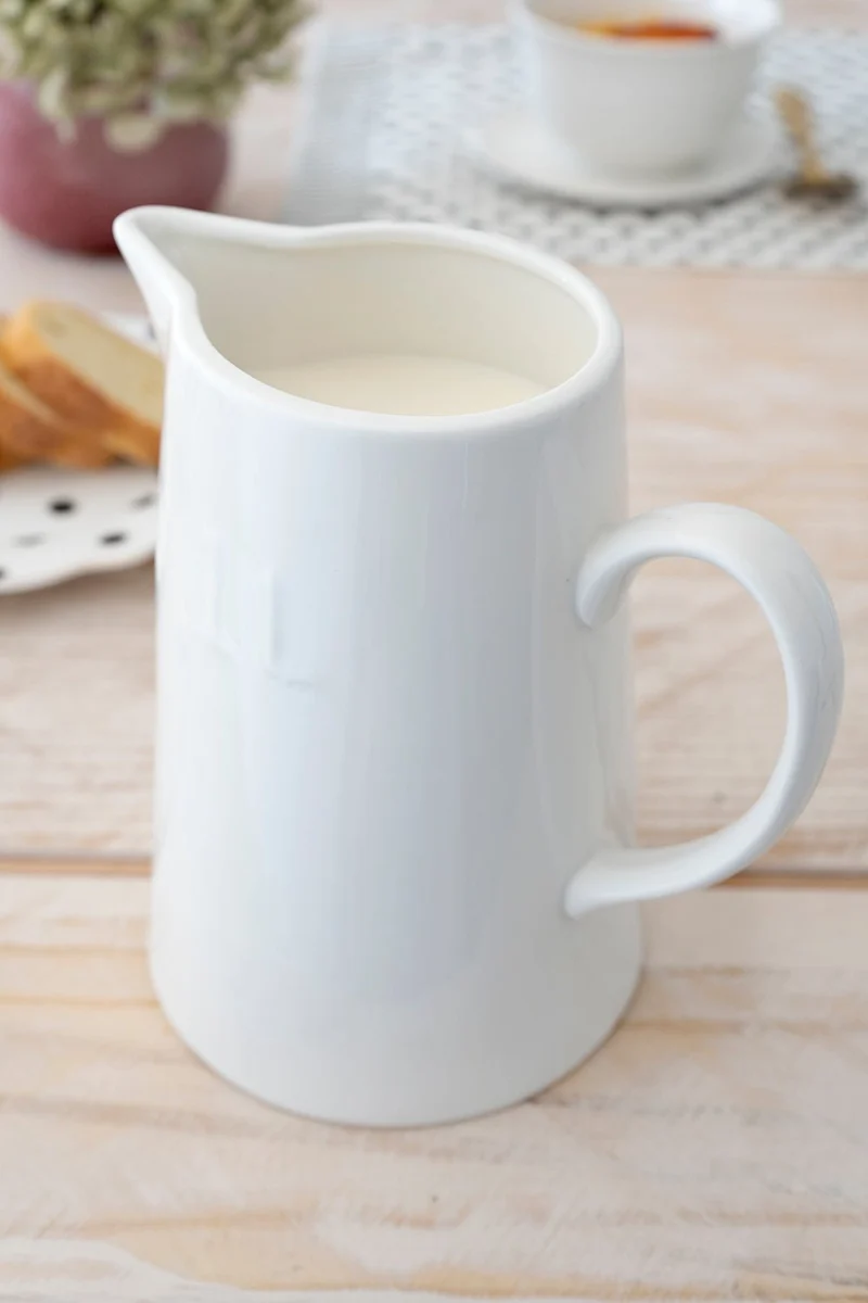 Jarra Cerámica Blanca Grande