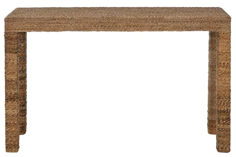 CONSOLA FIBRA TECA 122X36X76 NATURAL