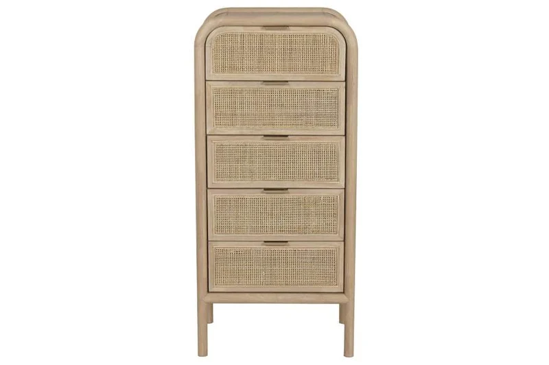 CHIFONIER ABETO RATAN 46X35X100 NATURAL