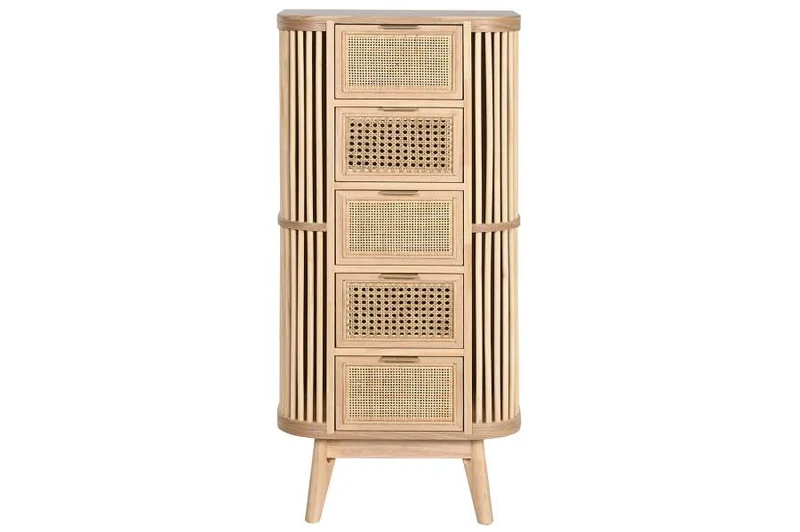 CAJONERA ABETO RATAN 48X35X105 NATURAL