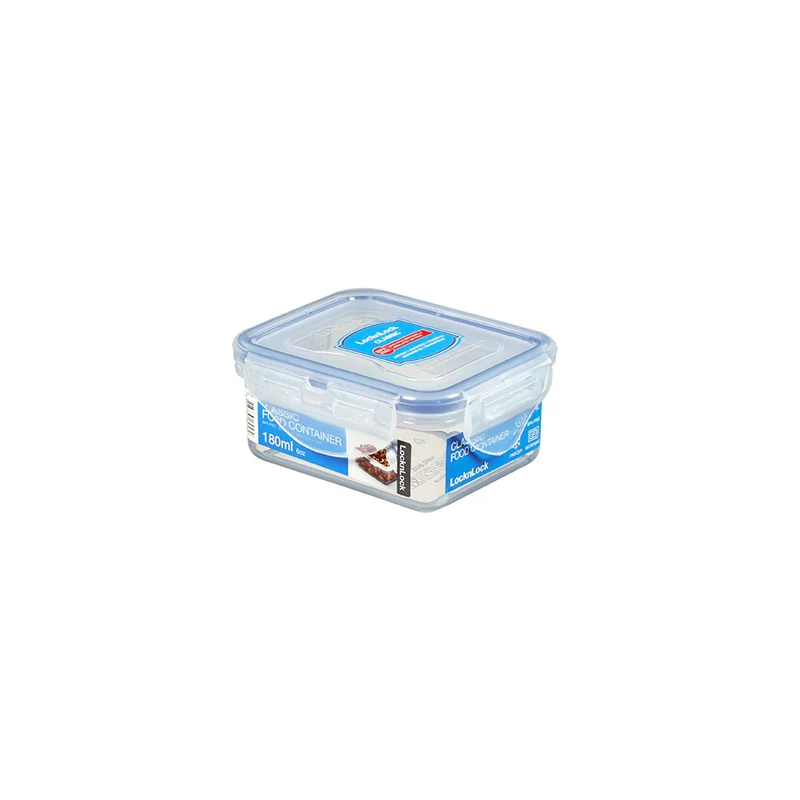 Envase Hermético Rectangular 180 ml