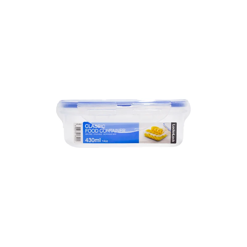 Envase Hermético Cuadrado 430 ml