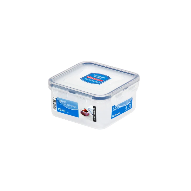 Envase Hermético Cuadrado 420 ml