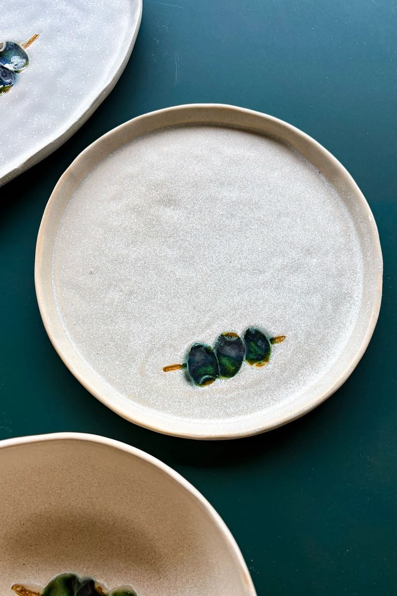 Plato De Gres Diseño Gilda