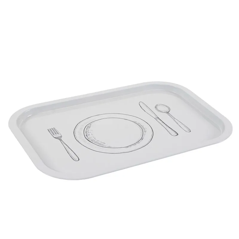 BANDEJA METAL 40X28,5 CUBIERTOS