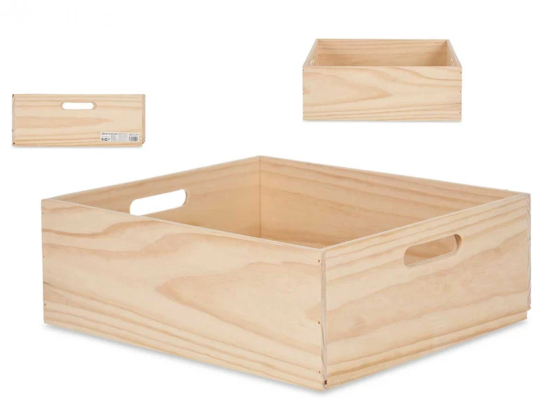 CAJA MADERA CERRADA 40X35CM