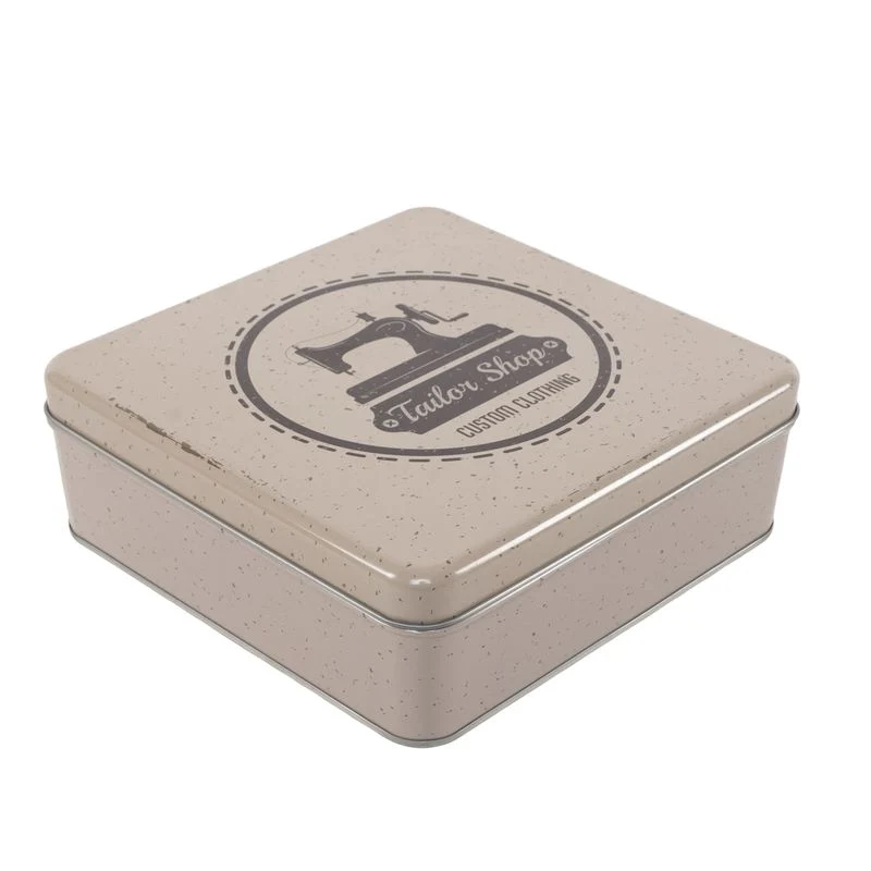 CAJA METAL COSTURA MAQUINA DE COSER VINTAGE