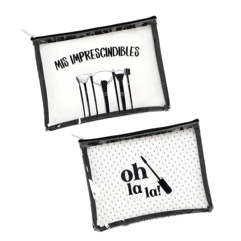 NECESER TRANSPARENTE MAQUILLAJE