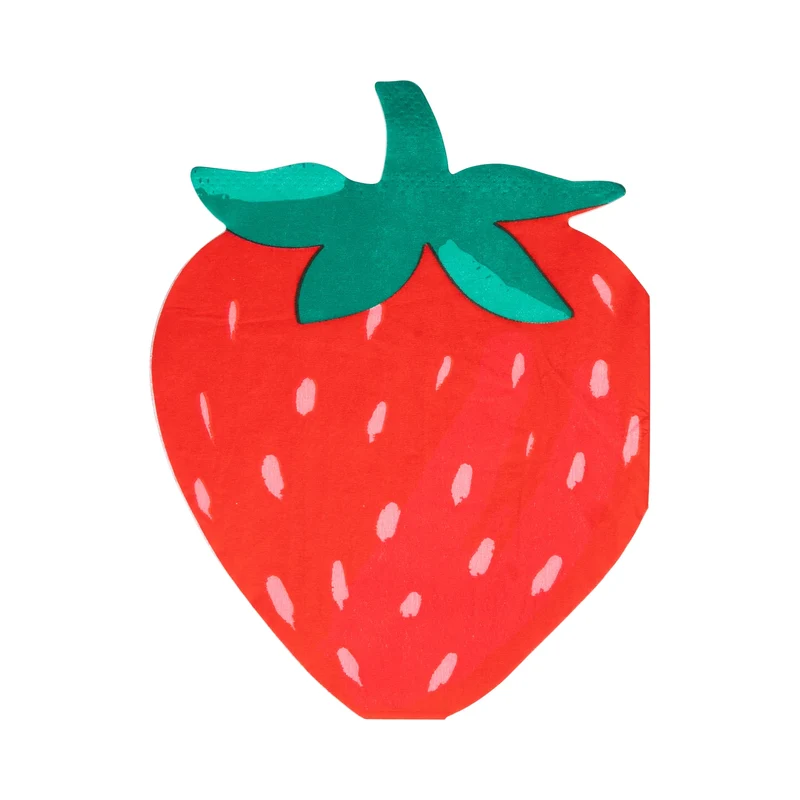 Servilleta de Papel Strawberry Shaped Guest