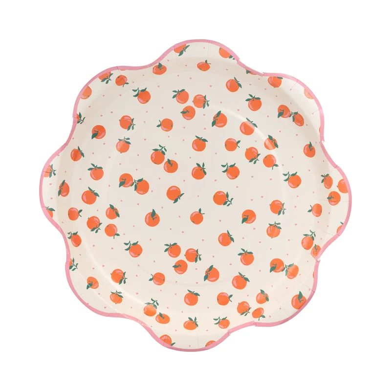 Plato de Papel Oranges 10 inch