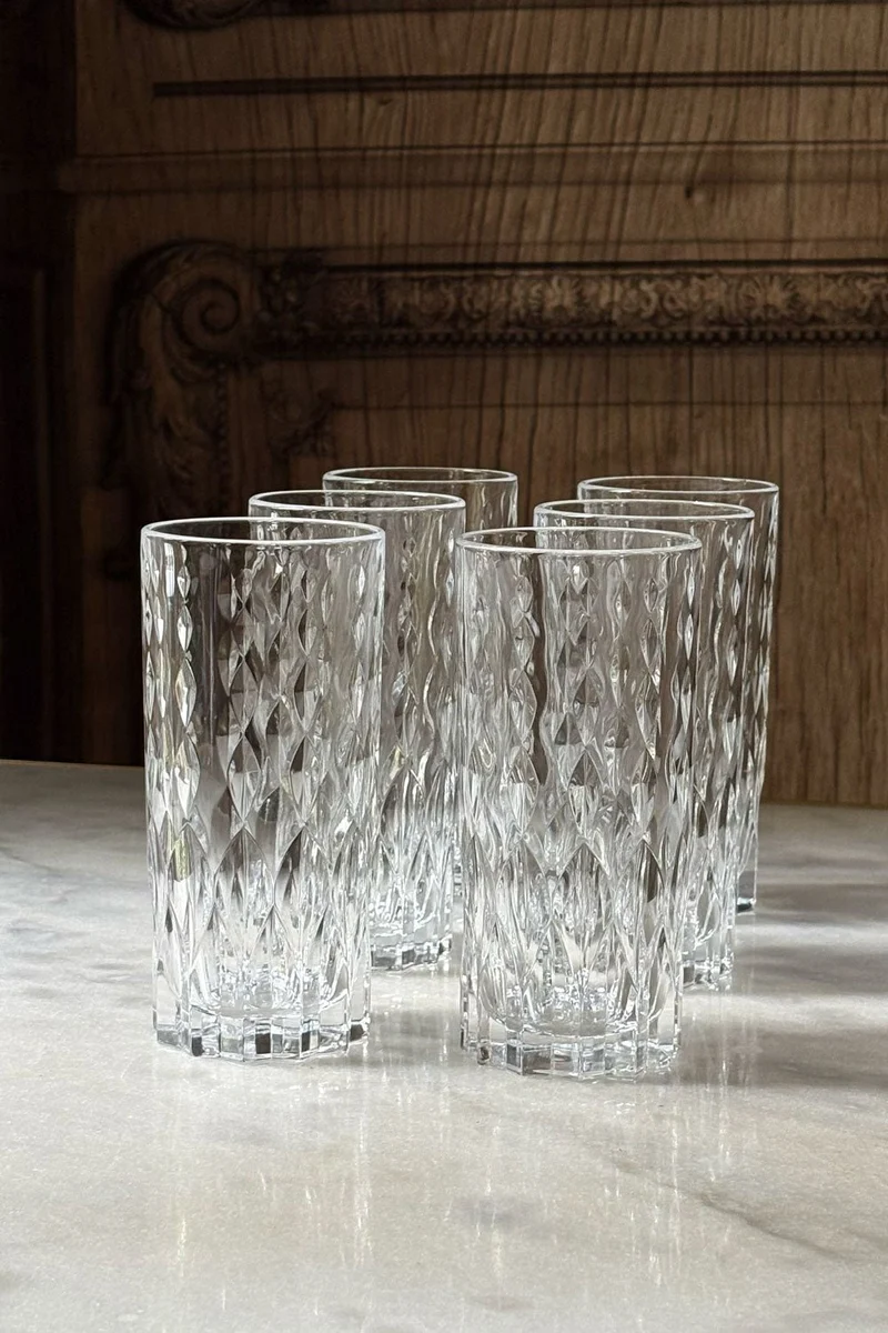 Set 6 Vasos Altos Diseño Lumiére