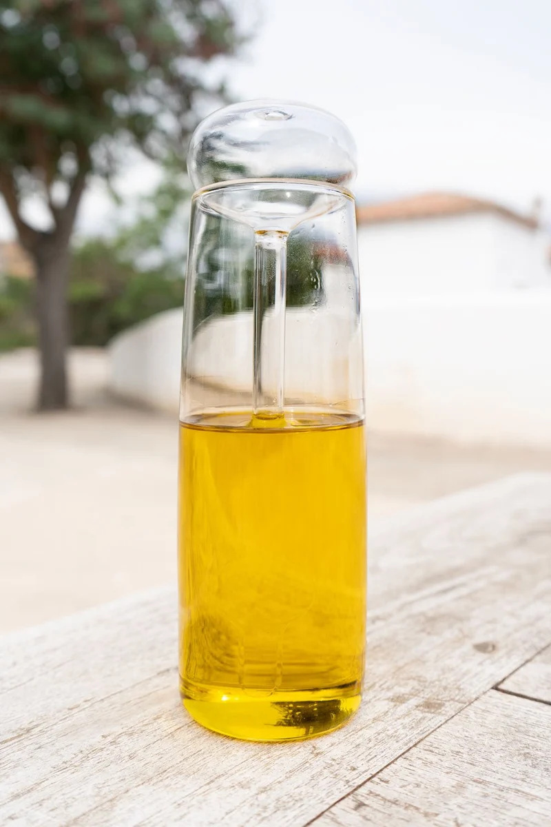 Aceitera De Vidrio Soplado Con Dosificador