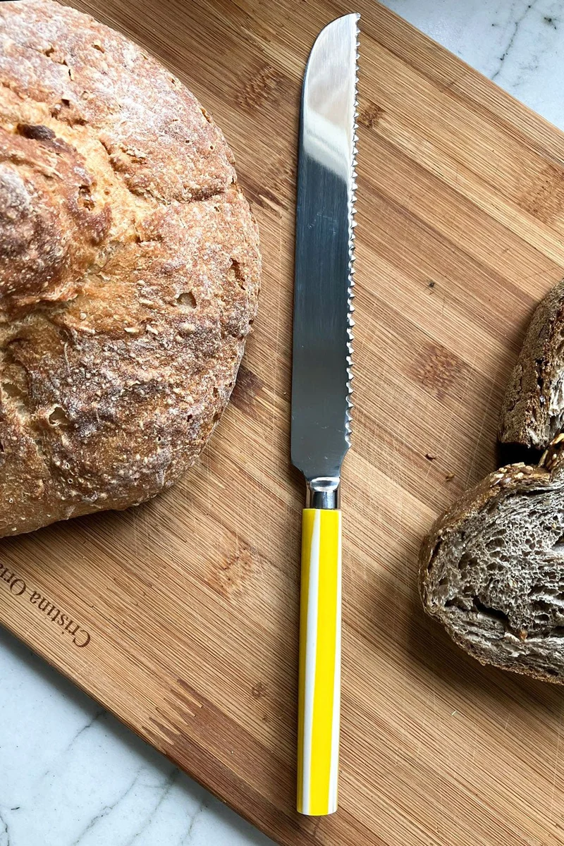 Cuchillo De Pan Con Mango De Resina De Colores