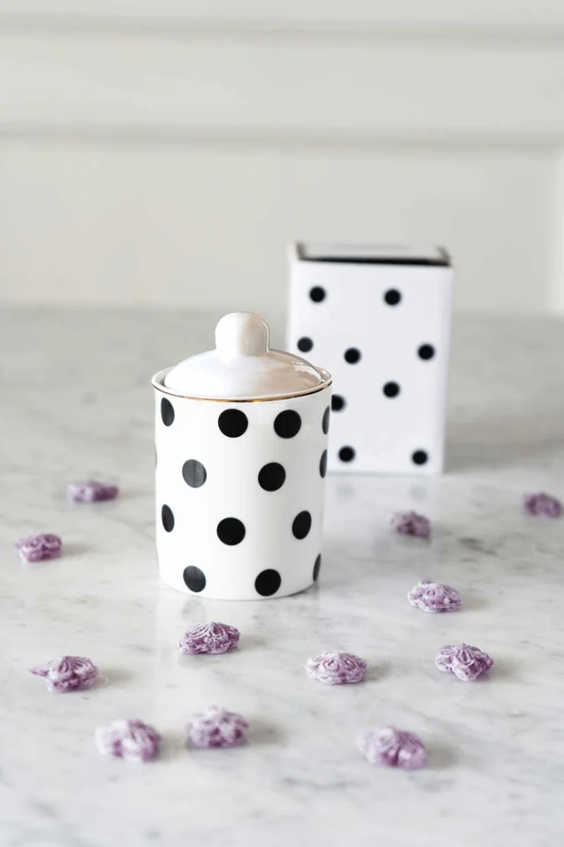 Bolsa Tarro De Puntos Co Con Violetas