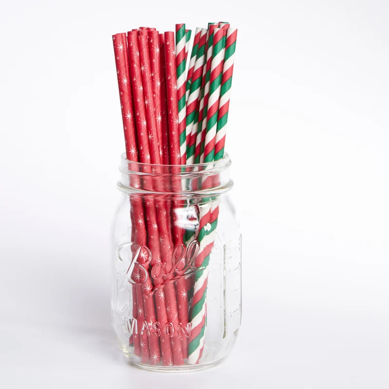 Pajitas de Navidad Estrellas
