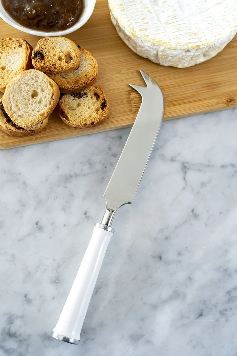 Cuchillo Queso Con Mango Blanco