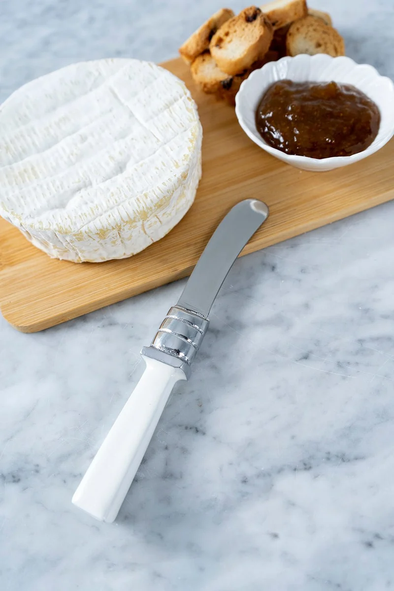 Cuchillo Foie/Mantequilla Con Mango Cuadrado Blanco