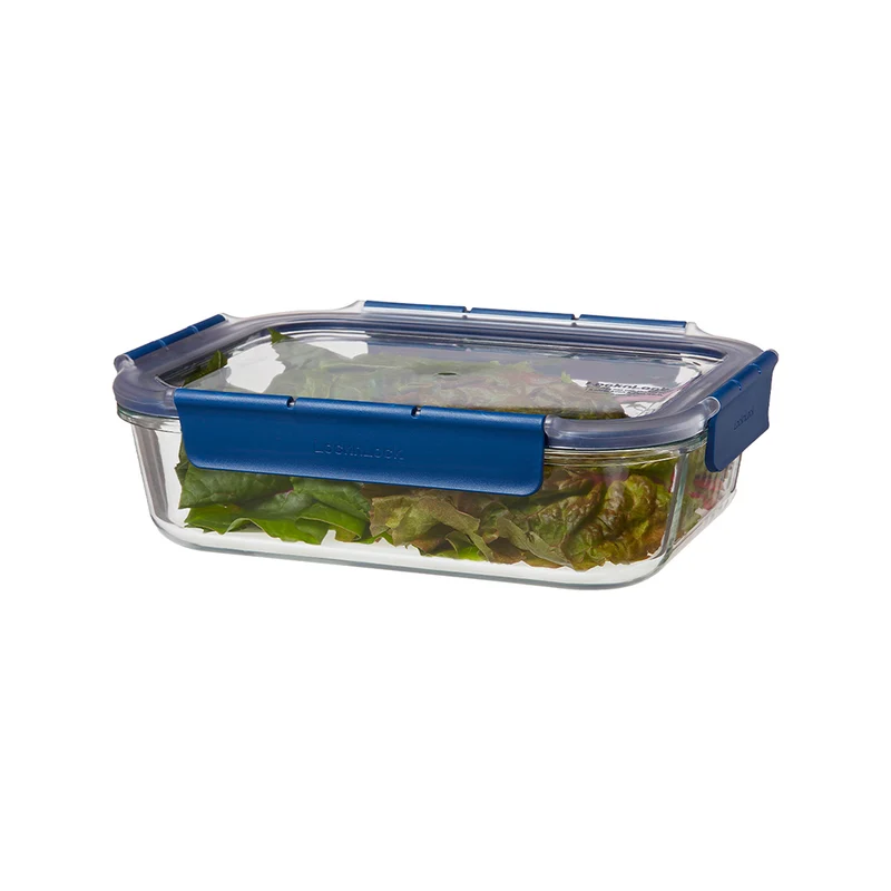 Envase Hermético Vidrio 1.6 L Topclass Rectangular